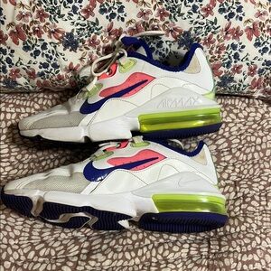 Nike Air Max Sneakers - White, Pink, Blue, Green size 8